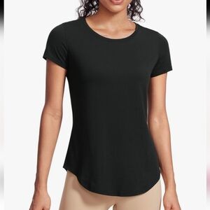 CRZ YOGA Black Short Sleeve Tee